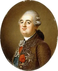 Portret van koning Lodewijk XVI van Frankrijk, borststuk, 1787