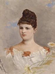 Portret van Ottilie Schneitt von Schwarzenfeld