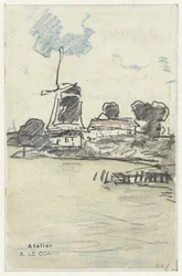 Molen aan het water