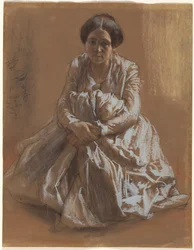 De zus van de kunstenaar Emilie