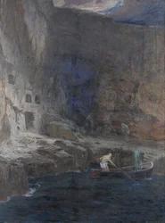 Detail van De zielen van Acheron, 1898
