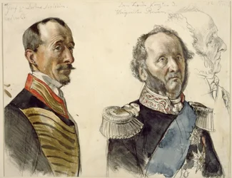 Dr. von Zander en graaf zu Dohna-Schlodien. Studie voor het schilderij 