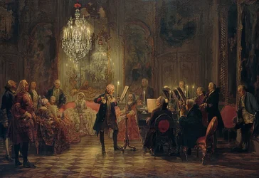 Fluitconcert van Frederik de Grote in Sanssouci