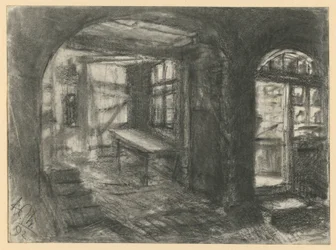 Interieur van een boerderij