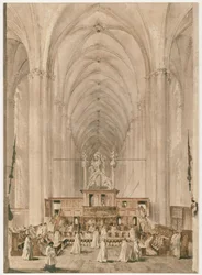 Middenschip van de Sint-Elisabethkerk in Marburg