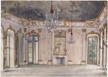 Zaal in het kasteel van Rheinsberg