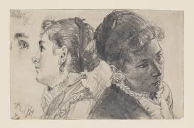 Studies van een jonge vrouw