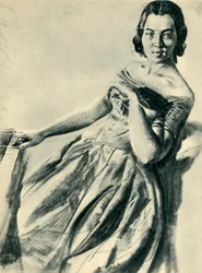 Vrouw aan de piano, 1846