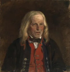 Portretstudie van de boer Jan Sandve [?]