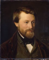 Portret van Emil Tidemand, de broer van de kunstenaar