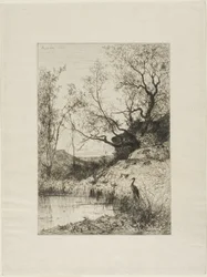 Een Vijver bij Rousillon