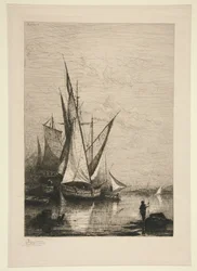 De haven van Genua