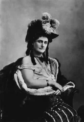 Italiaanse Virginia Oldoini (1837-1899), gravin van Castiglione, zij was de spion van de Franse keizer Napoleon III, foto door Adolphe Braun (1812-1877)