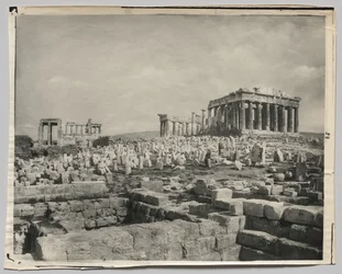 Uitzicht op het Parthenon