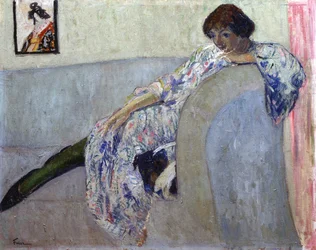 Portret van de dichteres Vera Inber 1890-1972, 1920s