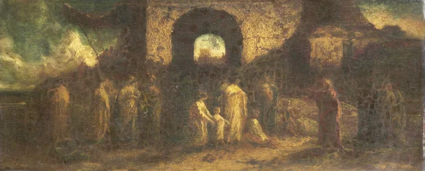 Christus zegent de kinderen