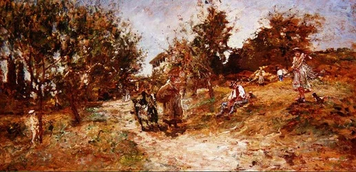 Landschap bij Ganagobie, 1872 (paneel)