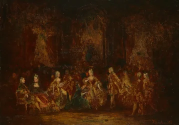 Personen in Louis XV Kostuums