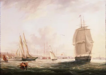 Schepen bij Tilbury Fort, Gravesend