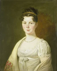 Portret van Wilhelmina Maria Haack (1786-1857), vierde vrouw van Gerrit Verdooren