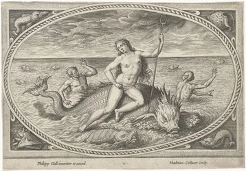Amphitrite op een vis