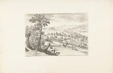 Landschap met een korenveld