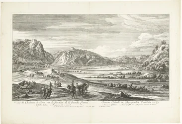 Gezicht op het kasteel van Joux