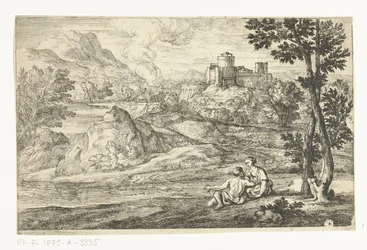 Landschap met kasteel