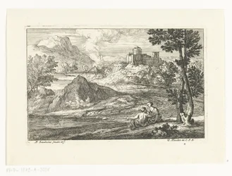 Landschap met kasteel