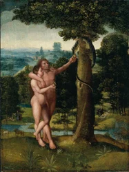 Adam en Eva, ca. 1520 (olieverf op eikenhout)