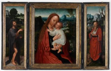 Madonna met Johannes de Doper en Sint Hiëronymus
