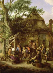 Blije boeren (detail)