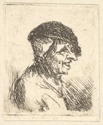 Hoofd van een boer, 17e eeuw