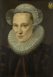 Portret van Grietje Pietersdr Codde (overleden 1607)
