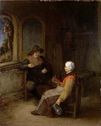 Het interieur van een huisje
