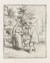 Man en vrouw in gesprek