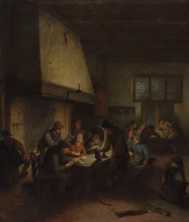 Tafereel in een taverne, vroege 1660s