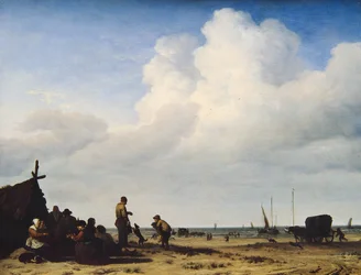 Uitzicht op het strand