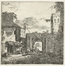 Herberg bij stadspoort, 1653