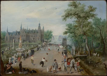 Een balspel voor een landelijk paleis