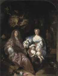 Portret van een onbekende familie