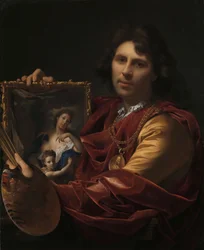 Zelfportret met het Portret van zijn Vrouw, Margaretha van Rees, en hun Dochter Maria