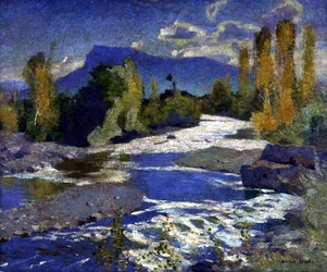 Een Rivier in de Dauphiné, Middag