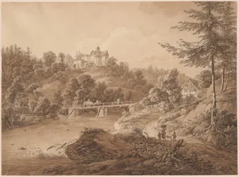 Kasteel Rauenstein Gezien vanaf de Rivieroever