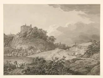 Uitzicht op Kasteel Nossen in Saksen
