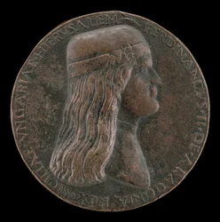Ferdinand II van Aragon, overleden 1496, Prins van Capua en Koning van Napels 1495 [voorzijde], 1495