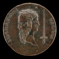 Janiform hoofd [achterkant], 1495-1496