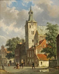 Adrianus Eversen - Nederlands stadsgezicht