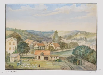 Gezicht op Soden-am-Taunus, Duitsland