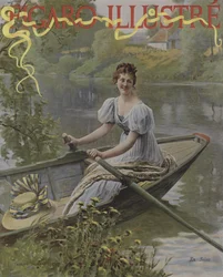 Aan de Seine. Omslag van Le Figaro Illustre, juli 1895